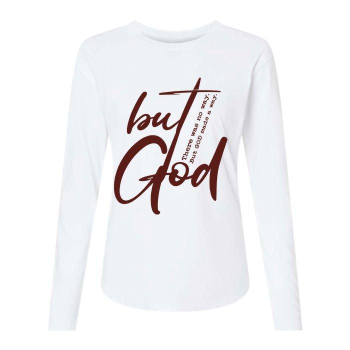 But God Womens Cotton Relaxed Long Sleeve T-Shirt