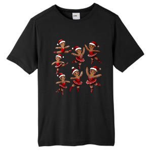 Ballet Gingerbread Ballet Dancer Dance Teacher Christmas Tall Fusion ChromaSoft Performance T-Shirt