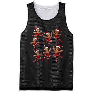 Ballet Gingerbread Ballet Dancer Dance Teacher Christmas Mesh Reversible Basketball Jersey Tank