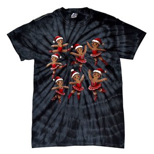 Ballet Gingerbread Ballet Dancer Dance Teacher Christmas Tie-Dye T-Shirt