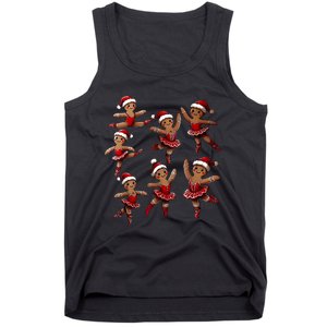 Ballet Gingerbread Ballet Dancer Dance Teacher Christmas Tank Top