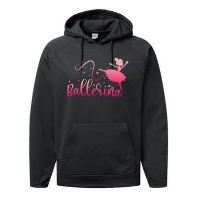 Ballerina Girl Ballet Dance Dancer Lovers Performance Fleece Hoodie