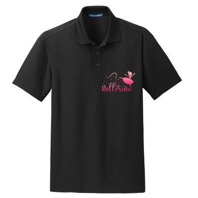 Ballerina Girl Ballet Dance Dancer Lovers Dry Zone Grid Polo