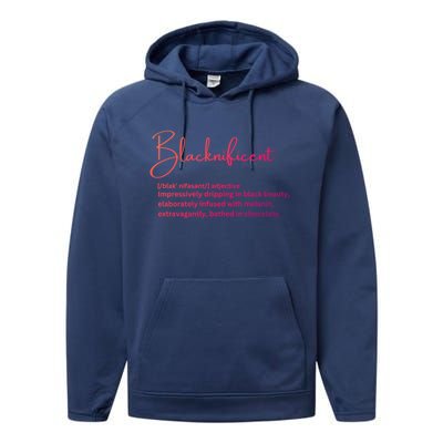 Blacknificent Gift Performance Fleece Hoodie