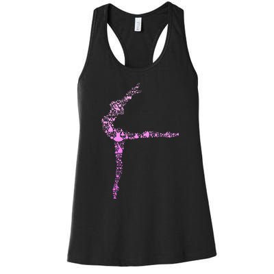 Ballerina Girl Ballet Women Girl Women's Racerback Tank