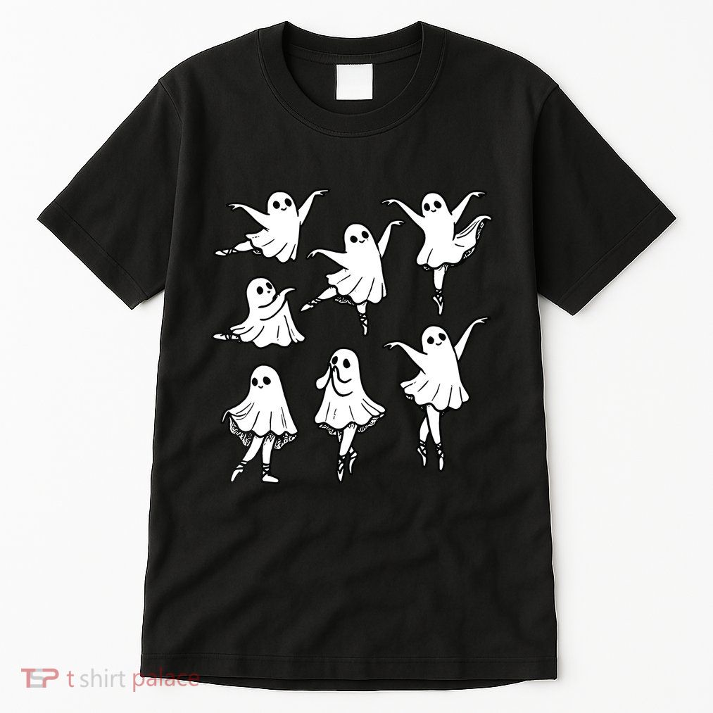 Ballet Ghost Ballet Dancer Spooky Dance Teacher Halloween Tall T-Shirt