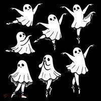 Ballet Ghost Ballet Dancer Spooky Dance Teacher Halloween 16 in Basic Backpack