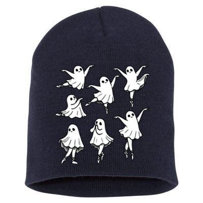 Ballet Ghost Ballet Dancer Spooky Dance Teacher Halloween Short Acrylic Beanie