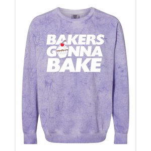 Bakers Gonna Bake Funny Gift Baking Cupcake Art Bakery Colorblast Crewneck Sweatshirt