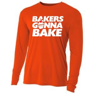 Bakers Gonna Bake Funny Gift Baking Cupcake Art Bakery Cooling Performance Long Sleeve Crew