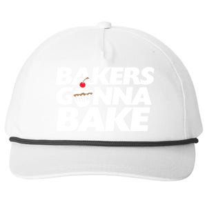 Bakers Gonna Bake Funny Gift Baking Cupcake Art Bakery Snapback Five-Panel Rope Hat