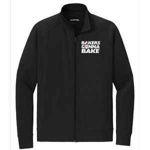 Bakers Gonna Bake Funny Gift Baking Cupcake Art Bakery Stretch Full-Zip Cadet Jacket