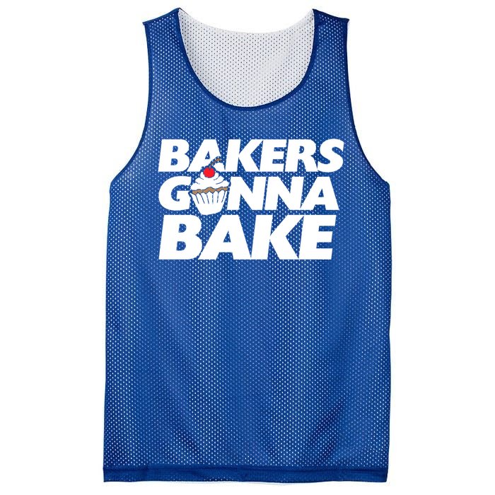 Bakers Gonna Bake Funny Gift Baking Cupcake Art Bakery Mesh Reversible Basketball Jersey Tank