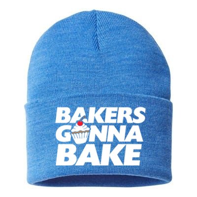 Bakers Gonna Bake Funny Gift Baking Cupcake Art Bakery Sustainable Knit Beanie