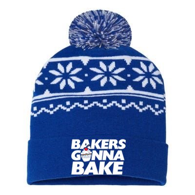 Bakers Gonna Bake Funny Gift Baking Cupcake Art Bakery USA-Made Snowflake Beanie