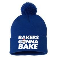 Bakers Gonna Bake Funny Gift Baking Cupcake Art Bakery Pom Pom 12in Knit Beanie