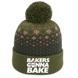 Bakers Gonna Bake Funny Gift Baking Cupcake Art Bakery The Baniff Cuffed Pom Beanie