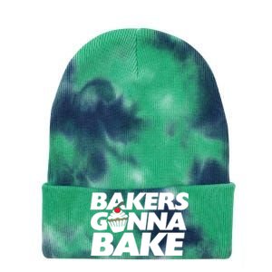 Bakers Gonna Bake Funny Gift Baking Cupcake Art Bakery Tie Dye 12in Knit Beanie