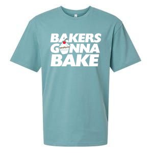 Bakers Gonna Bake Funny Gift Baking Cupcake Art Bakery Sueded Cloud Jersey T-Shirt