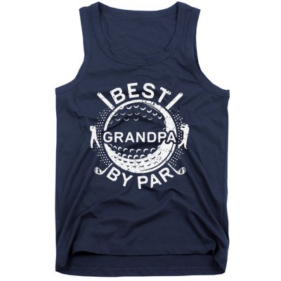 Best Grandpa By Par Golf Lover Fathers Day Tank Top