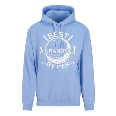 Best Grandpa By Par Golf Lover Fathers Day Unisex Surf Hoodie