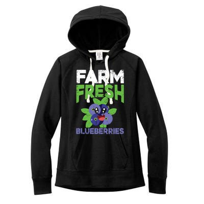 Blueberries Graphics Blueberry Lover Farmer Blueberry Fruit Cool Gift Women's Fleece Hoodie