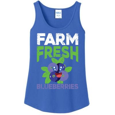 Blueberries Graphics Blueberry Lover Farmer Blueberry Fruit Cool Gift Ladies Essential Tank