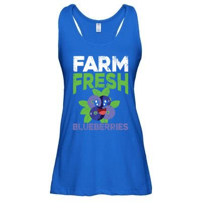 Blueberries Graphics Blueberry Lover Farmer Blueberry Fruit Cool Gift Ladies Essential Flowy Tank