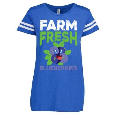 Blueberries Graphics Blueberry Lover Farmer Blueberry Fruit Cool Gift Enza Ladies Jersey Football T-Shirt