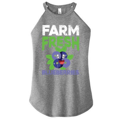 Blueberries Graphics Blueberry Lover Farmer Blueberry Fruit Cool Gift Women's Perfect Tri Rocker Tank