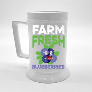 Blueberries Graphics Blueberry Lover Farmer Blueberry Fruit Cool Gift Beer Stein