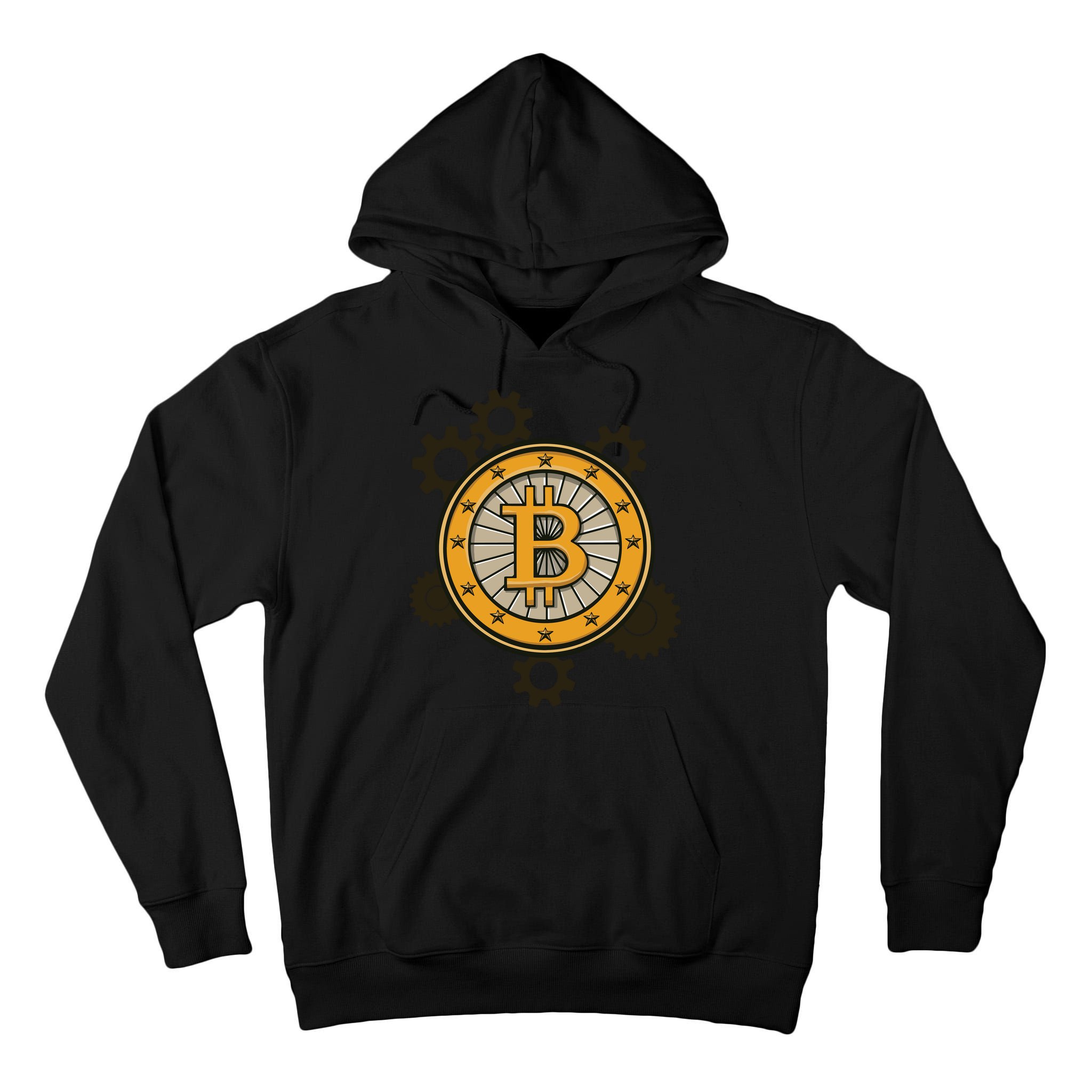 Bitcoin Gears Tall Hoodie