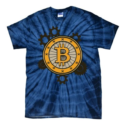 Bitcoin Gears Tie-Dye T-Shirt