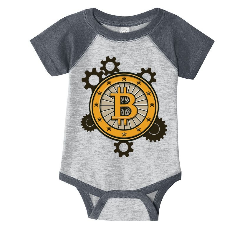 Bitcoin Gears Infant Baby Jersey Bodysuit