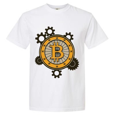 Bitcoin Gears Garment-Dyed Heavyweight T-Shirt
