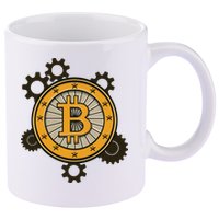 Bitcoin Gears 11oz C Handle Ceramic Mug