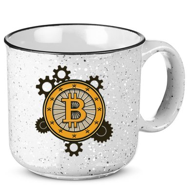 Bitcoin Gears 15oz Campfire Ceramic Mug