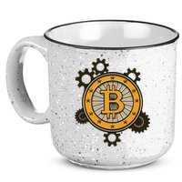 Bitcoin Gears 15oz Campfire Ceramic Mug