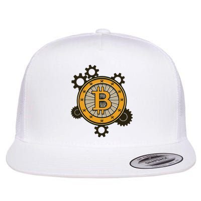 Bitcoin Gears Flatbill Hat