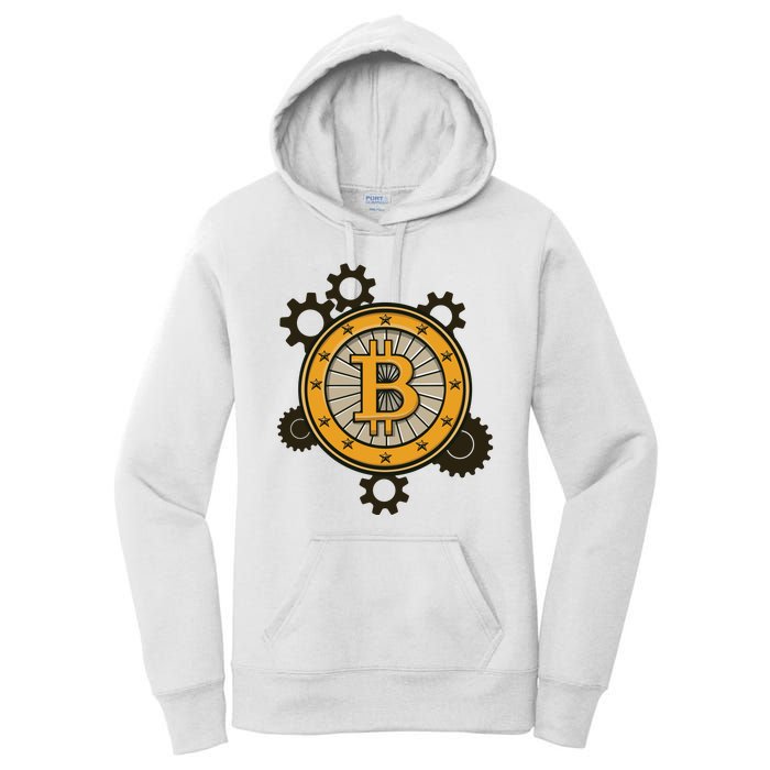 Bitcoin Gears Women's Pullover Hoodie