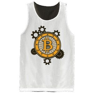 Bitcoin Gears Mesh Reversible Basketball Jersey Tank