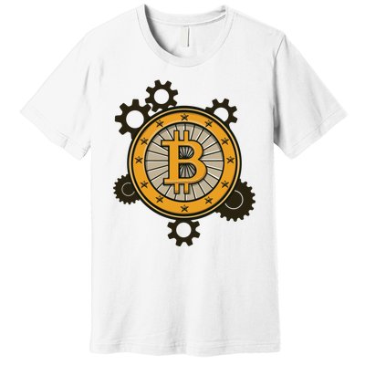 Bitcoin Gears Premium T-Shirt