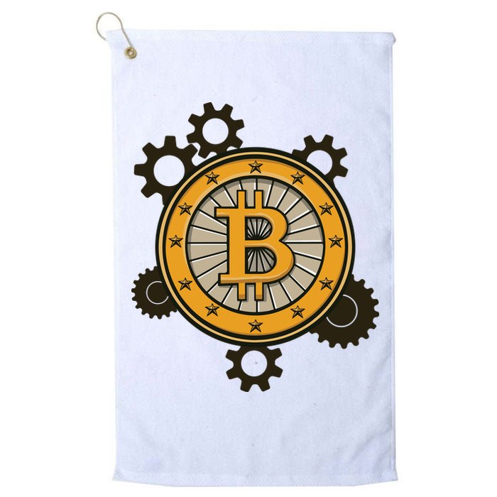 Bitcoin Gears Golf Towel