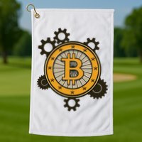 Bitcoin Gears Golf Towel