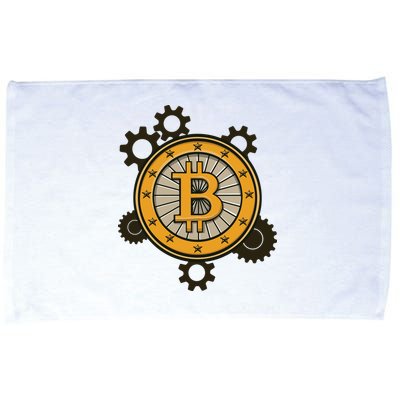 Bitcoin Gears Microfiber Hand Towel