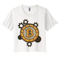 Bitcoin Gears Women's Crop Top Tee