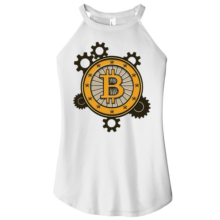 Bitcoin Gears Women's Perfect Tri Rocker Tank