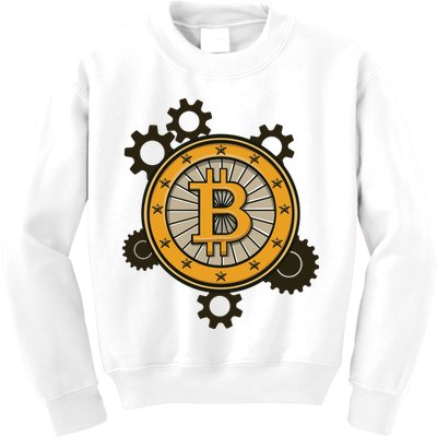 Bitcoin Gears Kids Sweatshirt