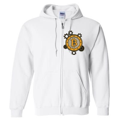 Bitcoin Gears Full Zip Hoodie