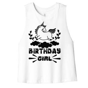 Birthday Girl Women's Racerback Cropped Tank